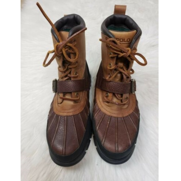 Polo Ralph Lauren Men's Brown Leather Boots - Picture 2 of 8